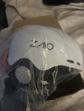 OutdoorMaster ELK Ski Helmet Snow Sport Helmet for Snowboarding White Large