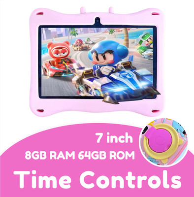 Kids Tablet 7 inch Android 13 Tablet 8GB RAM 64GB ROM Large HD IPS Display WiFi
