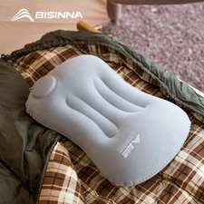 BISINNA Inflatable Camping Pillow – Ultralight Air Pillow for Neck & Back