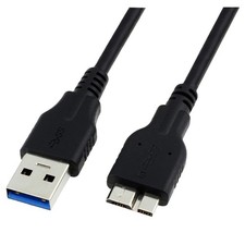 USB 3.0 A to Micro B Cable,External Hard Drive Cord Compatible 1 meter, Black
