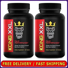 pack of 2 Kong XXL Ultimate Male Performance ,Enlargement Pills for Men 60 Caps