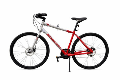 #ad Schwinn Circuit Hybrid Bike 700C Red Silver Disc Brakes 21 Speed $225.00