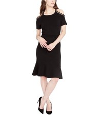 Rachel Roy Womens Cold-shoulder Bodycon Dress, Black, X-Large