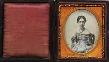 Beautiful 6th Plate Dag of a Woman, Full Case, 1850s #53