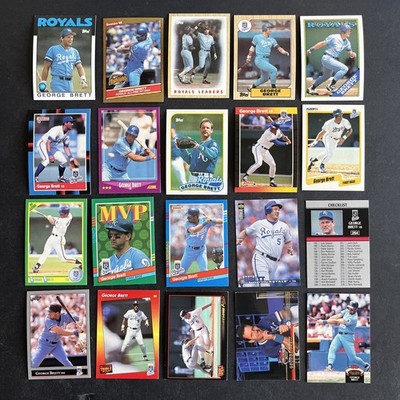 George Brett Lot of 20 Kansas City Royals HOF NM-MT All DIFFERENT- (GB3)