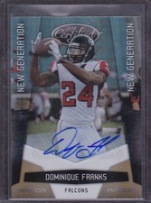2010 Certified Mirror Gold Signatures Dominique Franks Auto RC Rookie 20/25
