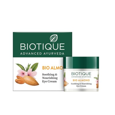 Biotique Almond Under Eye Cream For Dark Circles & Puffiness 16gm_