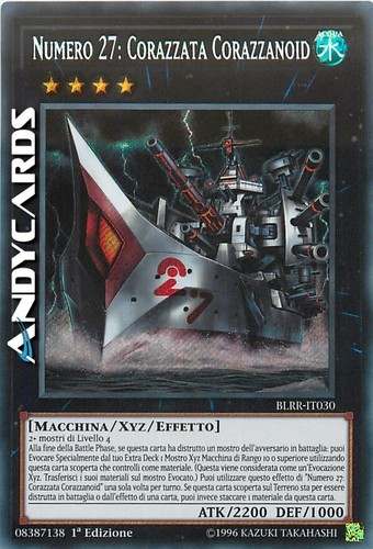 NUMMER 27: PANZERPANZER • Secret • BLRR IT030 • 1Ed • Yugioh ANDYCARDS