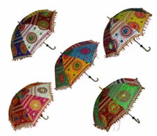 10pc Indian TRADITIONAL UMBRELLAS WHOELESALE LOT INDIAN PARASOL RAJASTHANI DECOR