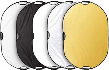 5-In-1 Oval Reflector with Handle for Photography Photo Studio Lighting  Outdoo