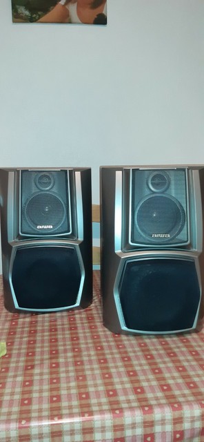 aiwa built in powered subwoofer