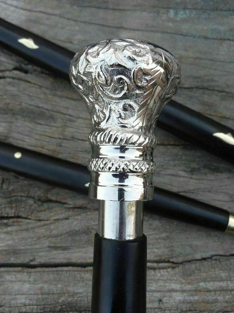 Handmade vintage Solid Silver Handle Antique Vict… - image 2