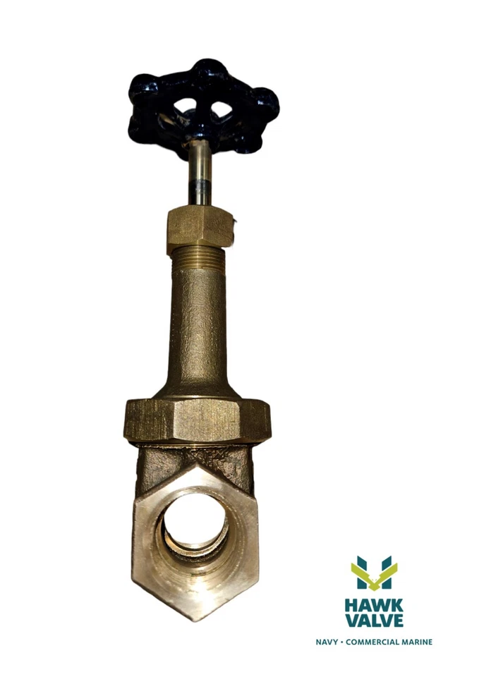 1" BRONZE  150# THREADED RISING-STEM POWELL GATE VALVE  (FIG.2714) - Image 4 of 4