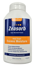 Zeasorb Prevention Excess Moisture 2.5oz Powder yellow /