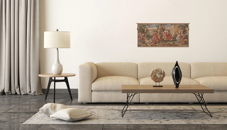 Dejeuner Champetre French Tapestry | Jacquard Woven Medieval Wall Art - Image 2 of 4