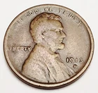 1913 D Lincoln Wheat Cent / Penny  *F - FINE*  **FREE SHIPPING**