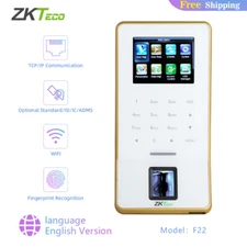 ZK F22 WIFI TCP/IP Biometric Fingerprint RFID Card Time Clock Attendance System