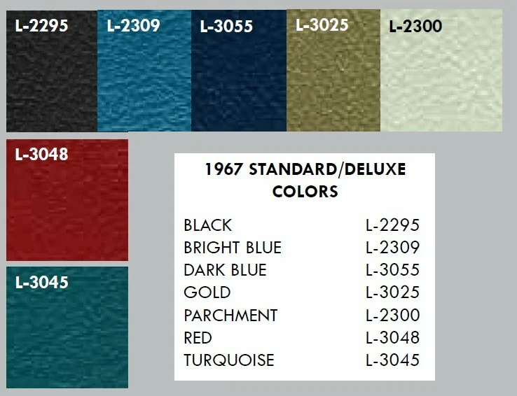 Juego de tapicería de repuesto Firebird 1967-69 en tu elección de color, delantero/trasero Foto 3 de 4