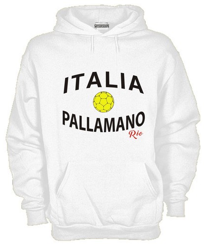 Felpa Con Cappuccio KJ1087 Italia Nazionale Pallamano Olimpiadi | eBay