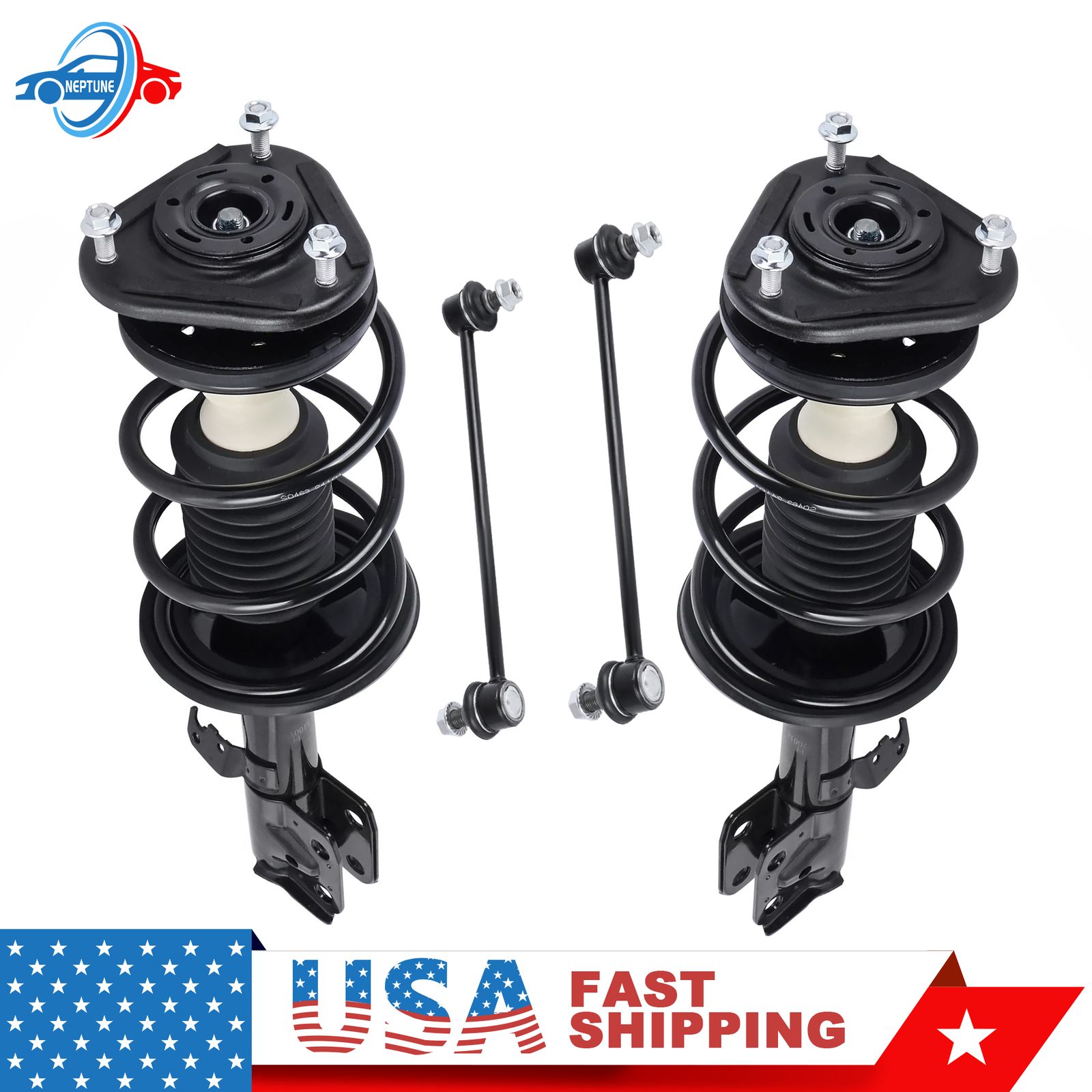 Toyota Corolla Matrix 09-13 Front Struts with Sway Bar Link 1.8L