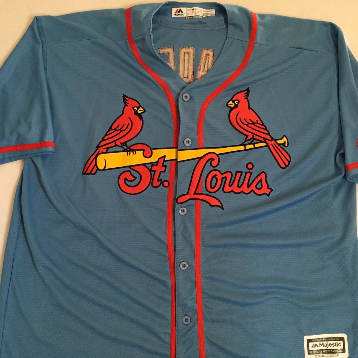 Majestic Men's St. Louis Cardinals Harrison Bader #48 MLB Blue Jersey  XXXL NWT