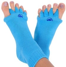 Toe Alignment Socks, Blue, Helps Fix Bunions, Crooked  Hammer Toes,  More