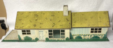 VINTAGE MARX TIN DOLLHOUSE,METAL,PLAY,RANCHETTE,4 ROOM,50s 60s LARGE 33x10",GIFT