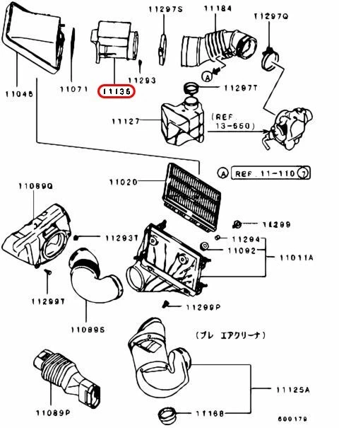 Sensor de flujo de aire purificador de aire MITSUBISHI OEM MD357338 para PAJERO MONTERO Foto 3 de 4