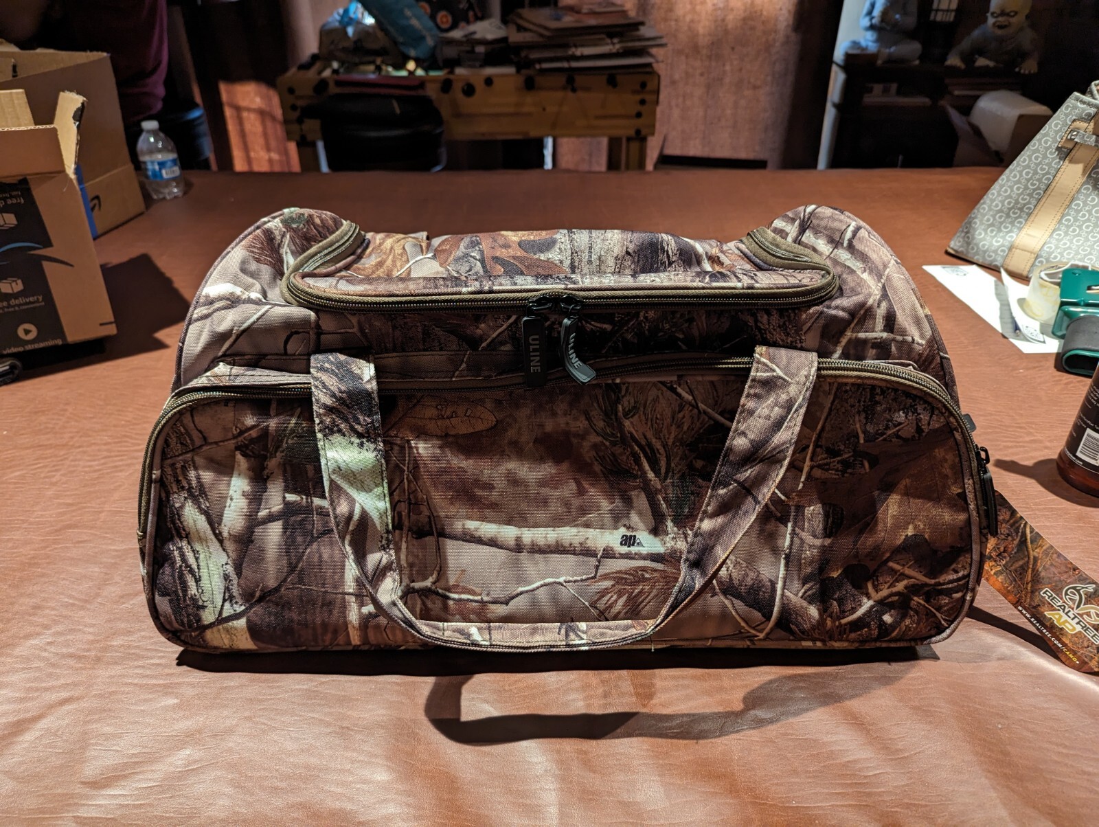 ULINE Realtree Camouflage Duffle BagFor Field Or Travel Use New