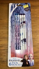 Disney Frozen II Six Pack Of Pencils New Real Wood