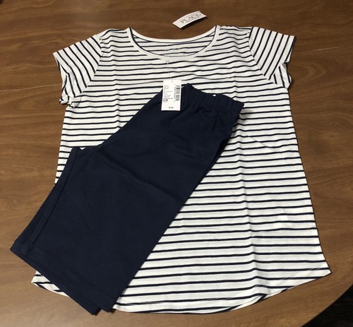 NEW Girls Children's Place Short Sleeve Bike Shorts Outfit Size 10/12