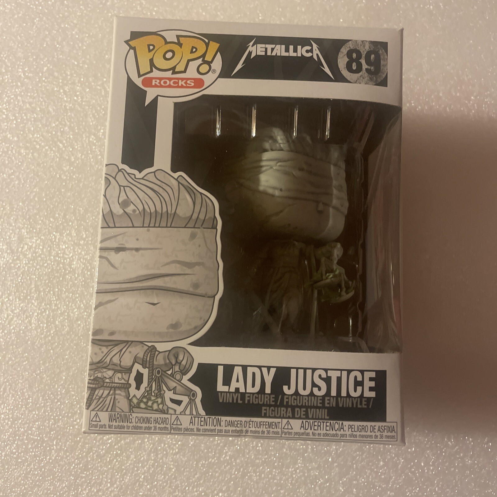 Funko Pop! Rocks: Metallica - Lady Justice Figura De Vinilo #89 Nuevos Defectos Menores