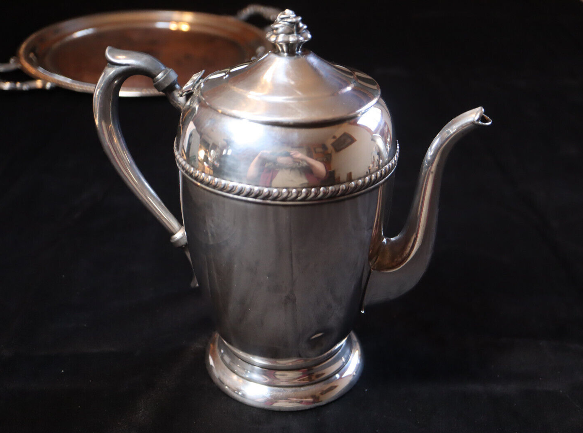 F.B. Rogers Silver Company アンティーク　レア Vintage F.B Rogers Silver Co. Silver on Copper 3pc Coffee/Tea, Set