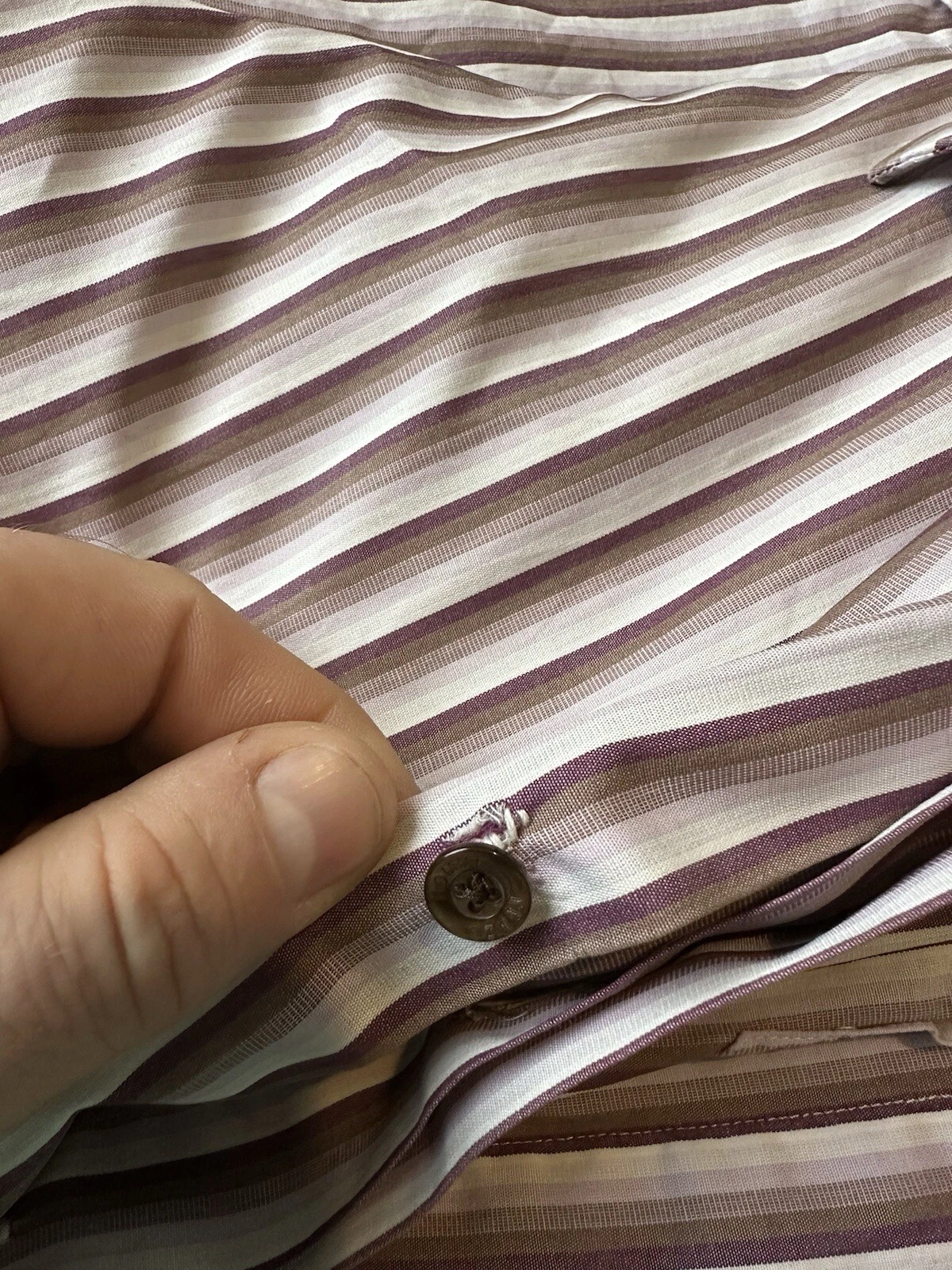 Camicia uomo Kenzo taglia 16 41 a righe manica lunga colletto tutte le stagioni (67)