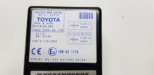 TOYOTA COROLLA VERSO R1 2005 LHD MÓDULO DE CONTROL DE PUERTA UNIDAD RECEPTOR 897410F010 - Imagen 2 de 5
