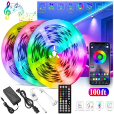 LED Strip Lights, Smart Light with App Remote Control, RGB LED Lights for room