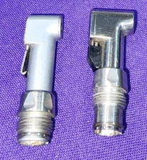 00339 - Lot of 2 Dental Contra Angle Head Latch Head Attachment Midwest Type