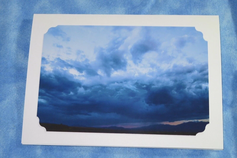 4 SYMPATHY Cloud and sky Photo Greeting Cards, 5X7, Those we love poem - Image 3 of 4