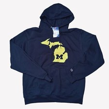 Champion NWT Michigan Wolverines Hoodie Men  s Size M