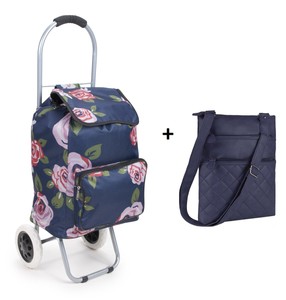 small folding shopping cart with wheels