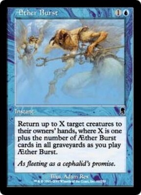 RUSH Magic Card FRANZÖSISCH FOIL Ätherische Explosion ODY