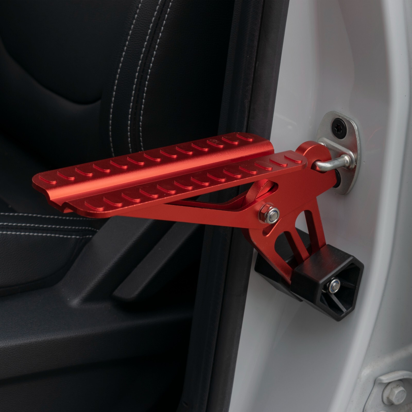 Car Van Door Step, Large Foot Stand Pedal, Latch Hook, Easy Roof Access, Stable
