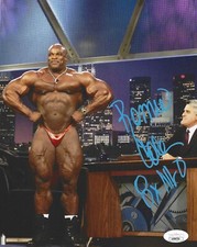 RONNIE COLEMAN SIGNED AUTOGRAPHED 8X10 PHOTO BODYBUILDING MR O OLYMPIA JSA #1