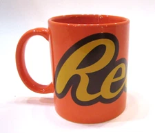 Reese's Cocoa Mug Coffee Cup Peanut Butter Chocolate Orange Galerie Stoneware