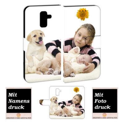 Personalisierte Handy Hülle Tasche mit Bilddruck für Samsung Galaxy A6 Plus 2018