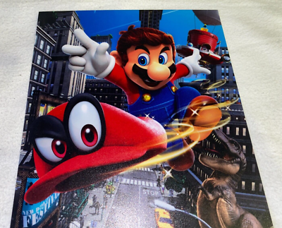 RARE Nintendo Switch Kiosk Super Mario Odyssey Translite Promo