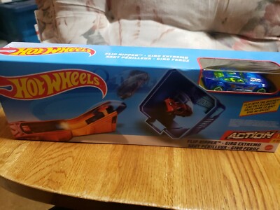 HOT WHEELS ACTION CITY TRACK BUILDER PLAYSET 1 VEHICLE FLAME JUMPER LOOP STAR