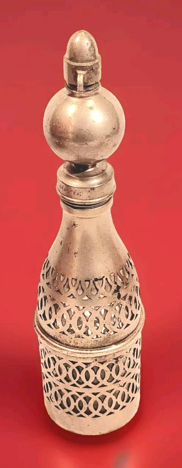 Botella Seltzer de vidrio sifón de soda francesa antigua rara de la década de 1890 Matque Deposee Foto 3 de 4