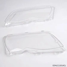Pair Left Right Headlight Lens Cover Fit For BMW 3 Series E46 02 03 04 05 4 Door