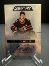 2021-22 Upper Deck Credentials Brady Tkachuk Ticket Access Auto 05/25